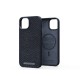 Njord byELEMENTS Salmon Leather Magsafe Case - iPhone 14 - Black